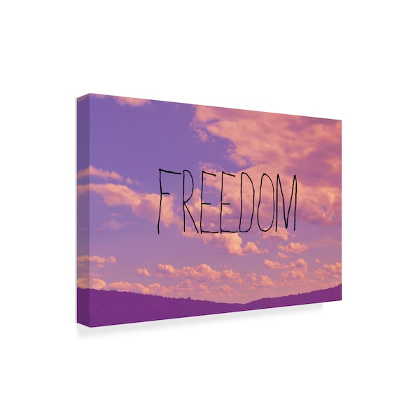 Vintage Skies 'Freedom' Canvas Art,12x19